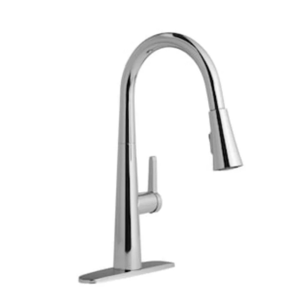 Allen+Roth Chrome Pull Down Kitchen faucet with LED Light